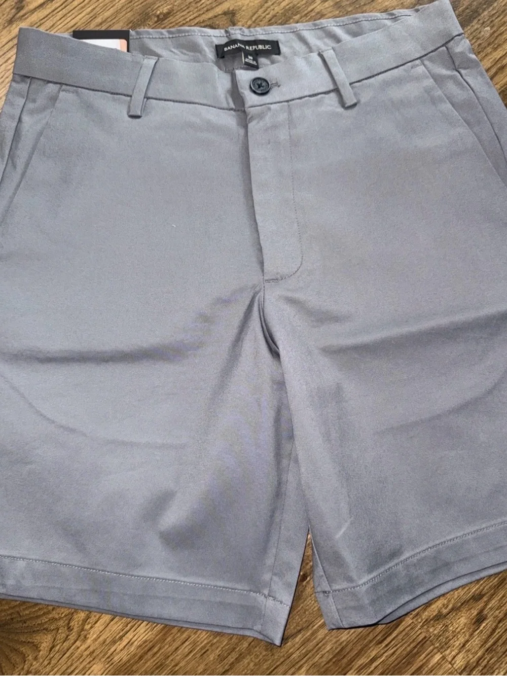 Banana Republic NWT Size 30 Gray Men's Stretch Chino Shorts-001*